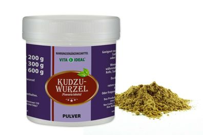 VITA IDEAL® Kudzu-Wurzel PULVER (Pueraria lobata) + Messlöffel