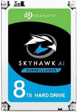 Seagate Skyhawk AI ST8000VE000 8TB HDD 3,5 Zoll, SATA, 7200RPM, 256MB Puffer (Video