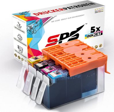 5er Multipack Set kompatibel für HP Deskjet Ink Advantage 6525 Druckerpatronen 655 XL