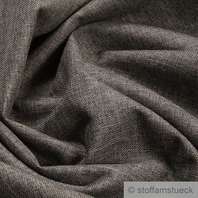 Stoff Polyester Leinwand grau meliert beschichtet wasserabweisend outdoor