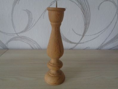 schöner gedrechselter Kerzenhalter für eine Kerze-Kerzenhalter Holz gedrechselt