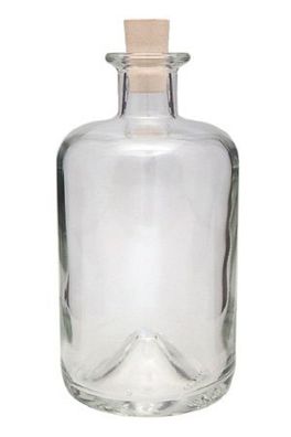 1 Apothekerflasche, leer 200 ml Füllvolumen incl. Spitzkork