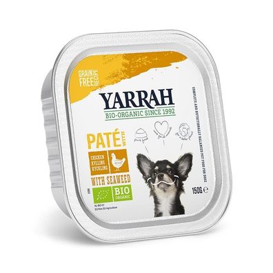 Yarrah Bio Dog Pastete Huhn 150g (Menge: 12 je Bestelleinheit)