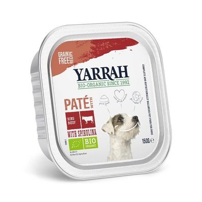 Yarrah Bio Dog Pastete Rind & Huhn 150g (Menge: 12 je Bestelleinheit)