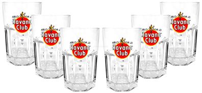 Havana Club Rum Longdrink Glas Gläserset - 6x Gläser 2/4cl geeicht Verschiedene