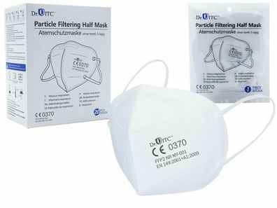 FFP2 Maske 20er Pack Dr. ITC 5-lagig CE 0370 Prüfstelle zertifiziert Atemschutz