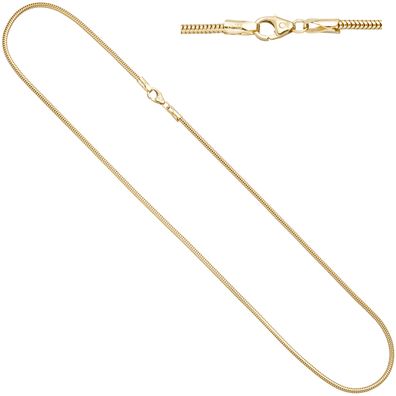Schlangenkette aus 585 Gelbgold 1,9 mm 42 cm Gold Kette Halskette Goldkette