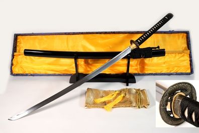 Dragon Katana mit 12-mal gefalteter Damast-Klinge Feng Lin Handgeschmiedetes Samurai