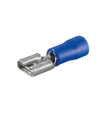 Flachsteckhülse / Kabelschuh - blau - Steckmaß 6,4mm x 0,8mm - 1Stk. lose