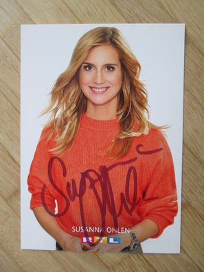 RTL Fernsehmoderatorin Susanna Ohlen - handsigniertes Autogramm!!!