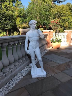 David Statue groß Skulptur Hand bemalt und Hand gemacht Kunst Figur art Antik Design