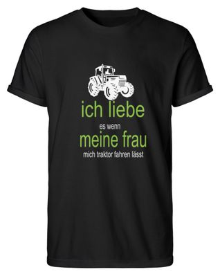 Landwirt Ich liebe es wenn mein Frau - Men Rollup Shirt-JCRSYUJ5