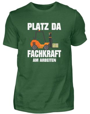 PLATZ DA Fachkraft AM Arbeiten - Herren Basic T-Shirt-3VAGK8V2