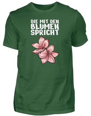 DIE MIT DEN BLUMEN Spricht - Herren Basic T-Shirt-QCOVIT32
