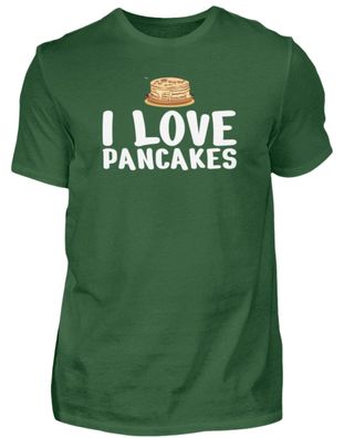 I LOVE Pancakes - Herren Basic T-Shirt-1DYF8ZEW