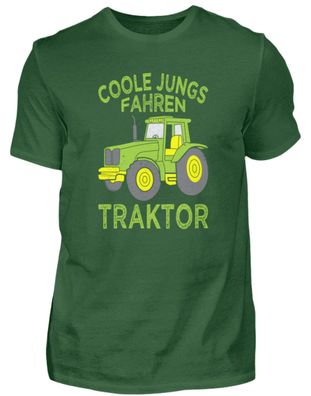 COOLE JUNGS FAHREN Traktor - Herren Basic T-Shirt-BQJBF5PM