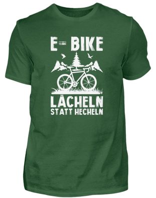 E-BILE Lächeln STATT Hecheln - Herren Basic T-Shirt-O2L57DKP