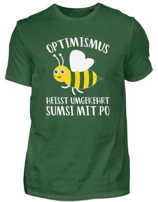 Optimismus HEISST Umgekehrt SUMSI MIT PO - Herren Basic T-Shirt-PVBCFGEM