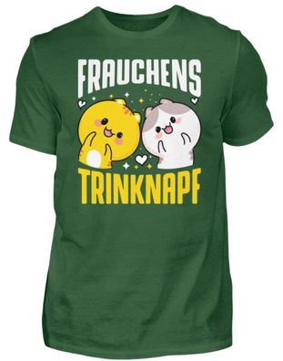 Frauchens Trinknapf - Herren Basic T-Shirt-V97GYZKY
