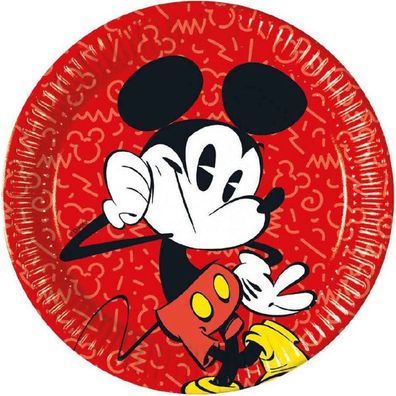 Disney Mickey Pappteller 8 Stück 23 cm