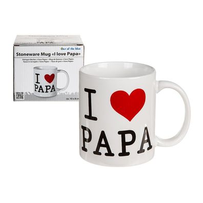 Kaffee Tasse I love Papa Größe ca. 10x80cm