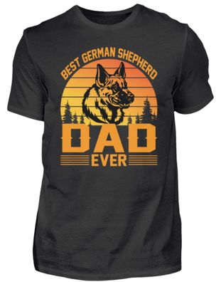 BEST GERMAN Shepherd DAD EVER - Herren Basic T-Shirt-9CMO2U57