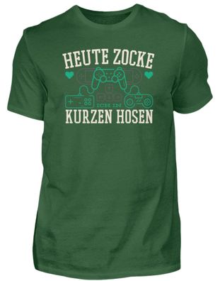 HEUTE ZOCKE ICH BIN KURZEN HOSEN - Herren Basic T-Shirt-U05DME7Z