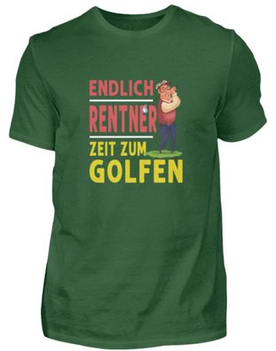 Endlich Rentner Zeit zum Golfen - Herren Basic T-Shirt-ZXMPUCVX