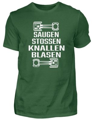 Saugenstossen Knallen BLASEN - Herren Basic T-Shirt-HV03ZSTK