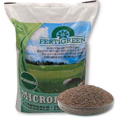 Fertigreen Microkorn Rasenkalk 20 kg Bodenregulator Bodenverbesserer Rasensand