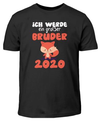 Ich werde ein großer Bruder 2020 Fuchs - Kinder T-Shirt-X4AH0M2Q