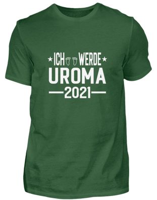 Ich werde Uroma 2021 - Herren Basic T-Shirt-8LSGKLOM