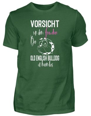 Old Ebglish Bulldog Frauchen - Herren Basic T-Shirt-FOFI7BYA