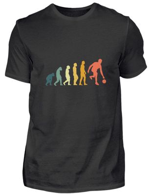 Retro Evolution Bowling Geschenk - Herren Basic T-Shirt-S8HTJWI8
