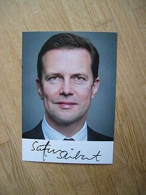 Regierungssprecher Staatssekretär Steffen Seibert - handsigniertes Autogramm!!!