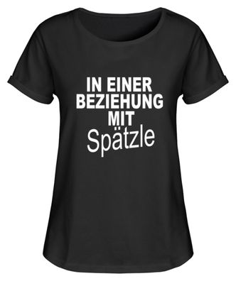 In einer Beziehung mit Spätzle - Women Rollup Shirt-S2UETXZA