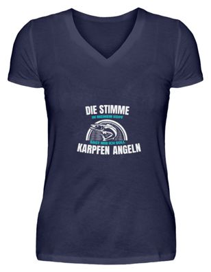 Die Stimme in meinem Kopf sagt mir - V-Neck Damenshirt