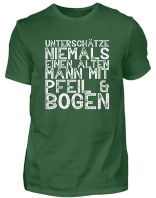 Uniterschätze Niemals EINEN ALTEN MANN M - Herren Basic T-Shirt-YK1F0EHJ