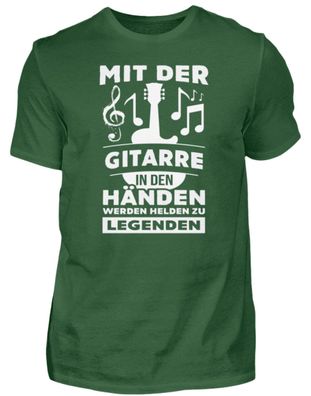 MIT DER Gitarra IN DEN HÄNDEN WERDEN HEL - Herren Basic T-Shirt-F8LYXBUT