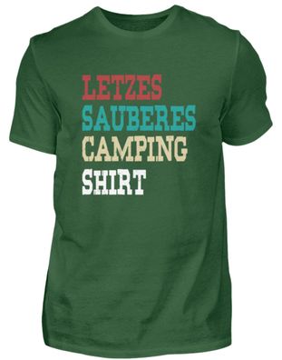 Letzes sauberes Camping Shirt - Herren Basic T-Shirt-LPRFO2V2