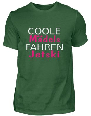 Coole Mädels fahren Jetski - Herren Basic T-Shirt-4THA9SQG