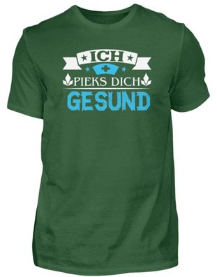 ICH PIEKS DICH GESUND - Herren Basic T-Shirt-FE08ATXP