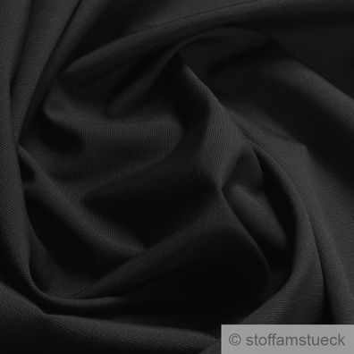 Stoff Polyester Baumwolle Canvas schwarz 6 oz robust 60° C waschbar
