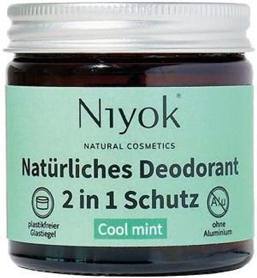 Niyok Deocreme 2 in1 Cool Mint - 40ml