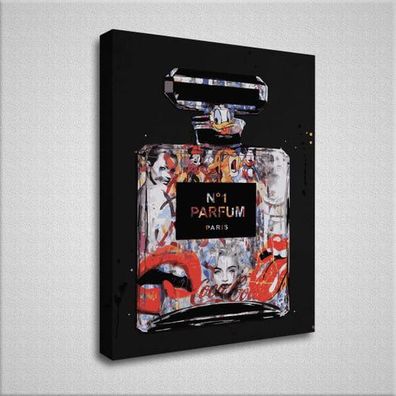 Bild auf Leinwand | Parfum | Pop Art - Deko Wandbild - Kunstdruck - S-XXL