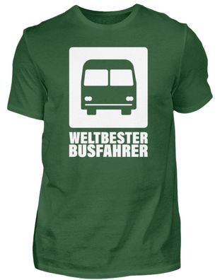 Weltbester Busfahrer - Herren Basic T-Shirt-W6SLBXXD