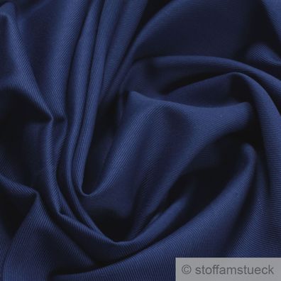 Stoff Baumwolle Polyester Köper kobaltblau 60° C waschbar blau
