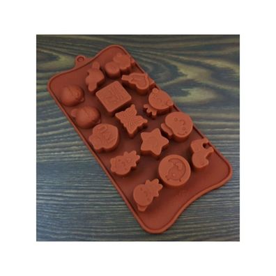 Silikonform für Schokolade Pralinen verschiedene Motive 15 Stück