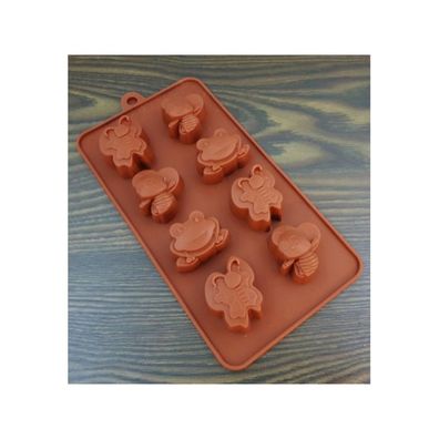 Silikonform für Schokolade Pralinen verschiedene Motive 8 Stück