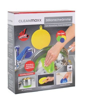 Cleanmaxx Silikonschwämme im 3er Set